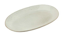 Broste Copenhagen Nordic Sand Schaal 30 X 17 Cm Aardewerk Wit