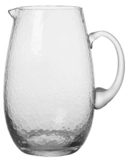 Broste Copenhagen Hammered Karaf 2 Liter ø 14 Cm H 22 Cm Glas Transparant