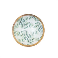 By Room Schaal Rond ø 18 Cm Mangohout Olive