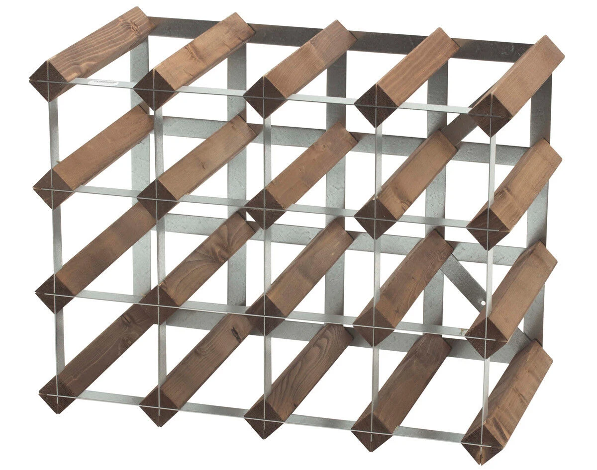 Traditional Wine Rack Co. Wijnrek 39 X 33 Cm Donker Hout