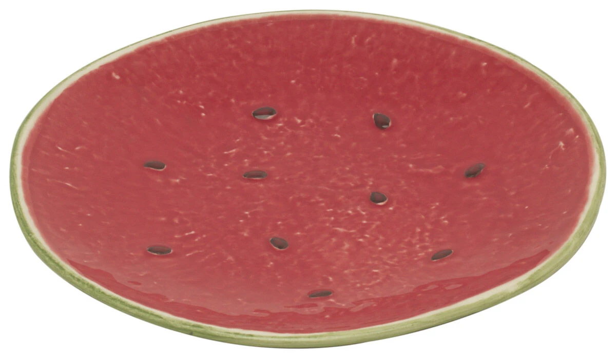 Bordallo Watermeloen Bord ø 21,5 Cm Aardewerk Rood