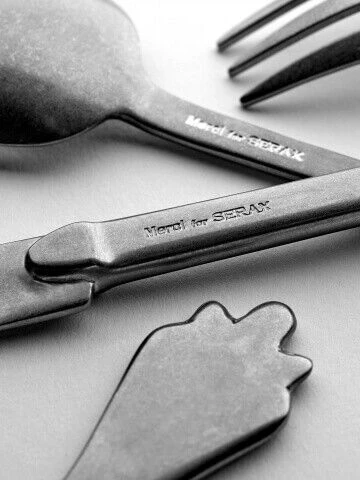 Serax Merci Mix 4-5-6 Dessertvork Antraciet Stone Wash 3 Stuks - Image 4