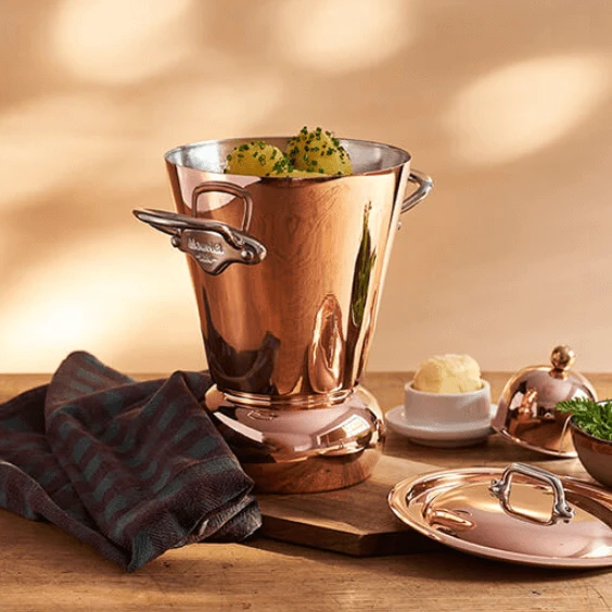 Mauviel M'30 Conische Champagne-emmer ø 20 Cm Koper Messing - Image 2