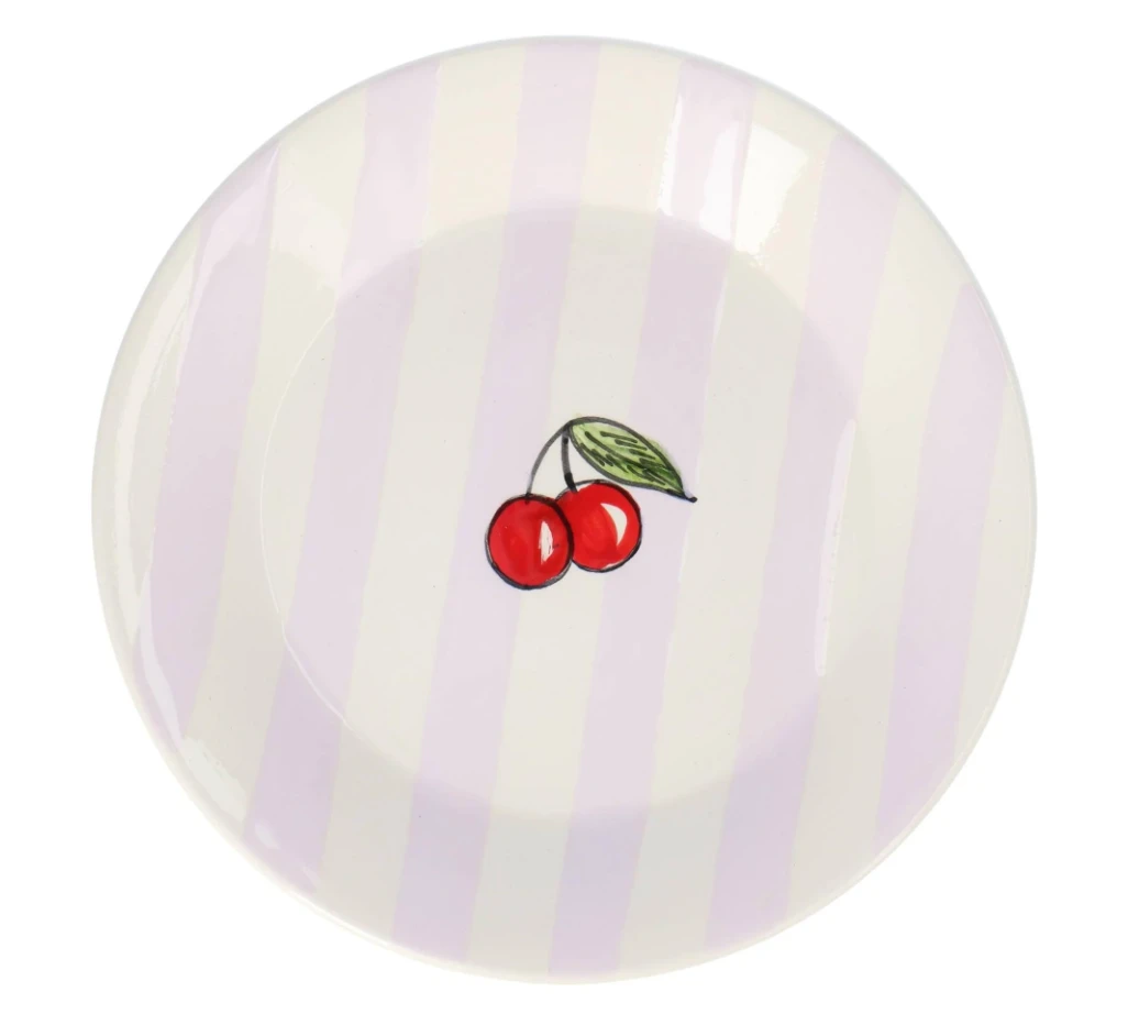 Oldenhof Kers Ontbijtbord ø 20 Cm Aardewerk Roze